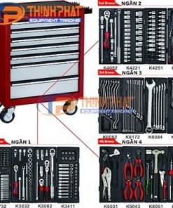 Tủ đồ nghề và 279 chi tiết JTC-3931+279