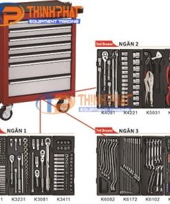 Tủ đồ nghề và 225 chi tiết JTC-3931+225