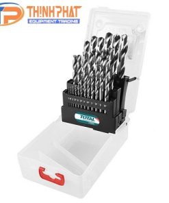 Bộ mũi khoan kim loại HSS 25 chi tiết Total TACSD0251