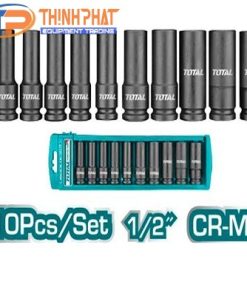 Bộ đầu tuýp 10 chi tiết 1/2" Total THKISD12102L