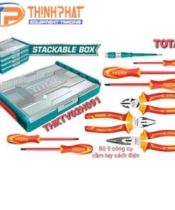 Bộ đồ nghề gia dụng cách điện 9 chi tiết Total THKTV02H091