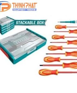 Bộ tuốc nơ vít cách điện 10 chi tiết Total THKTV02S101