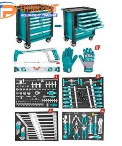 Xe đựng đồ nghề 7 ngăn 162 chi tiết Total THPTCS71621