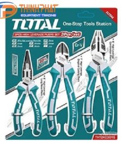 Bộ kìm điện, kìm cắt và kìm nhọn cao cấp 3 chi tiết Total THT2K0301S