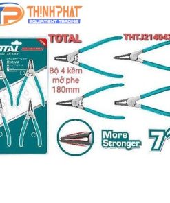 Bộ kìm mở phe 4 chi tiết 180mm Total THTJ214042