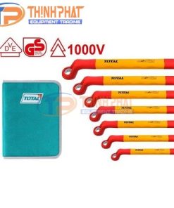 Bộ cờ lê đầu vòng cách điện 7 chi tiết 8-19mm Total THKISPA0702