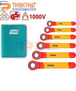 Bộ cờ lê vòng tự động cách điện 6 chi tiết 10-19mm Total THKISPA0603