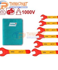 Bộ cờ lê đầu miệng cách điện 7 chi tiết 8-19mm Total THKISPA0701