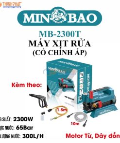 Máy xịt rửa xe MINBAO MB-2300T ( có chỉnh áp )